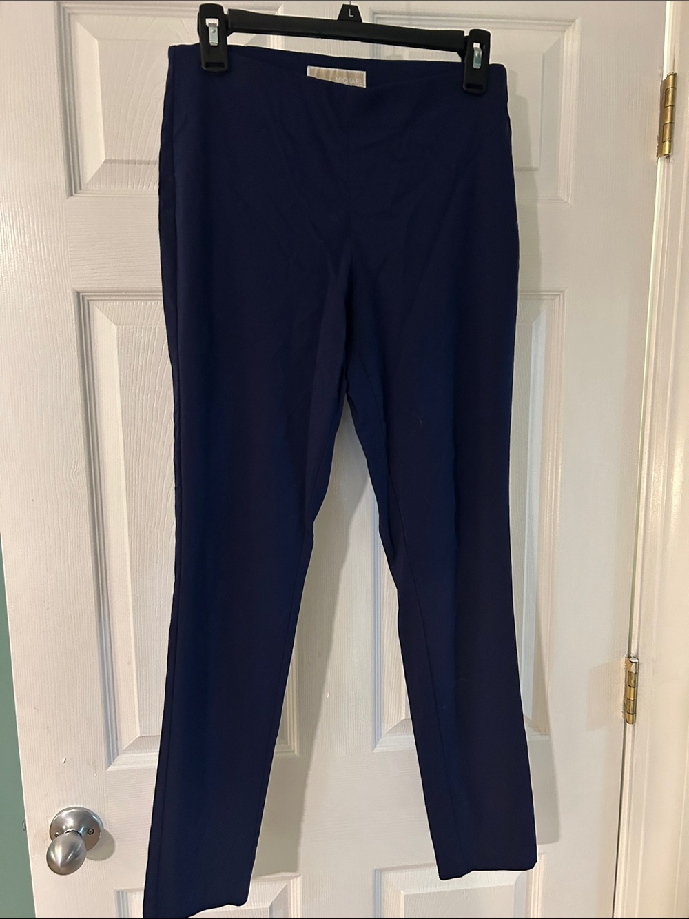 Michael Kors Navy Straight-Leg Trousers